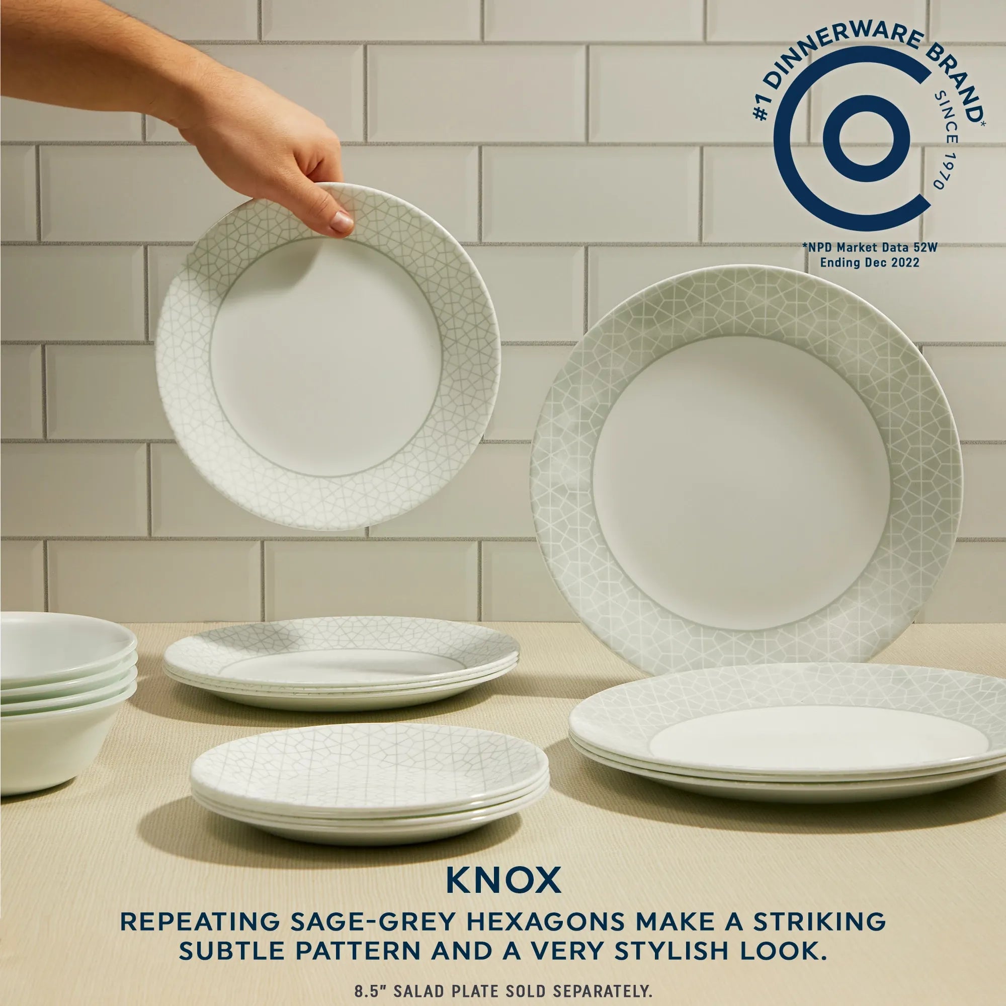 Corelle® Knox 18-piece Dinnerware Set. Service for 6 - Image 3
