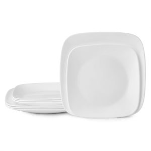 Corelle® Boutique Vivid White 8-piece Dinnerware Set. Service for 4
